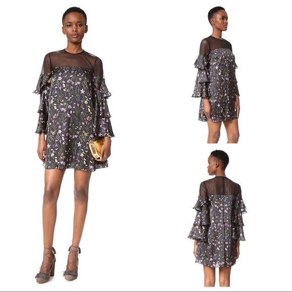 Cynthia Rowley Dresses & Skirts - NWOT Cynthia Rowley Floral Tiered Ruffle Dress